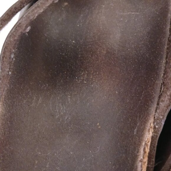 Birkenstock Double Strap Sandals Brown 11-11.5 in Long - Picture 11 of 13
